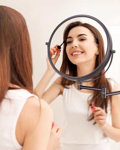 Decluttr 9-Inch Wall-Mounted Magnifying Mirror for Bathroom
