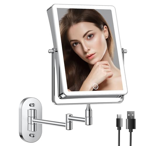 FASCINATE Rechargeable Wall-Mounted Makeup Mirror
