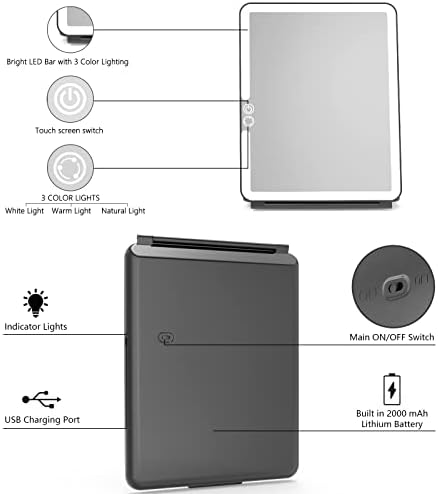 Weily Portable Travel Makeup Mirror