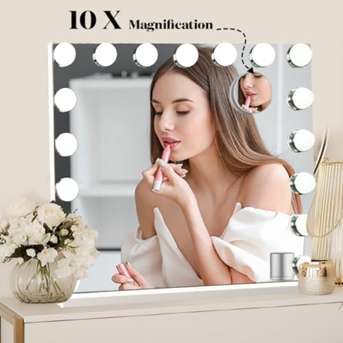 Stylish Vanity Mirror with Bluetooth Music LED Lights