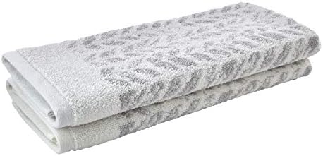 SKL Home Distressed Leaves Hand Towel Gray 16 x 26 2 Count