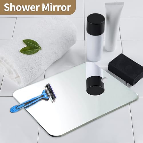 8x6 Travel-Friendly Fogless Mirror for Shaving Beauty