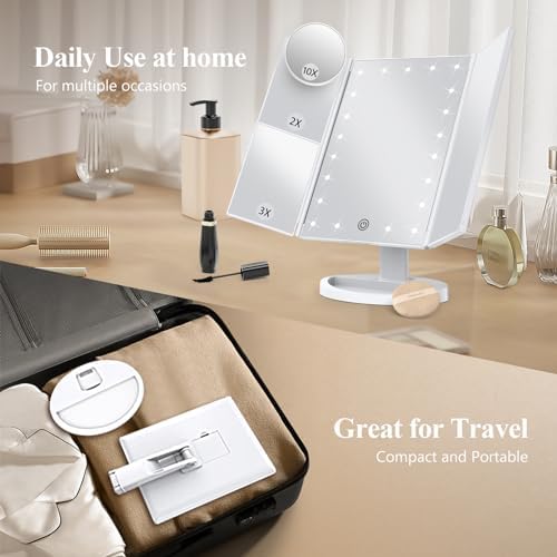 HUONULVersatile Makeup Mirror with Lights