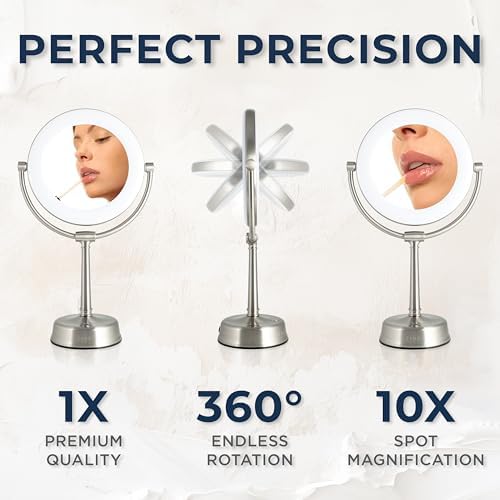 Zadro Lexington LED Makeup Mirror with Swivel Lights