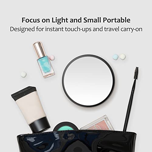 MIYADIVA 30X Magnifying Mirror with Suction Cup and Tweezers