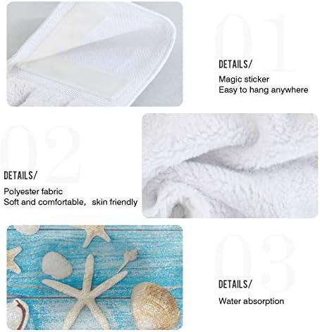 Seashells Starfish Kitchen Hand Towels