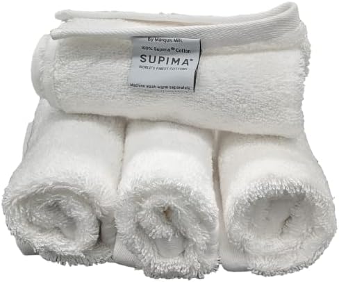 Set of 36 White Washcloths 14x14 Embrace Collection