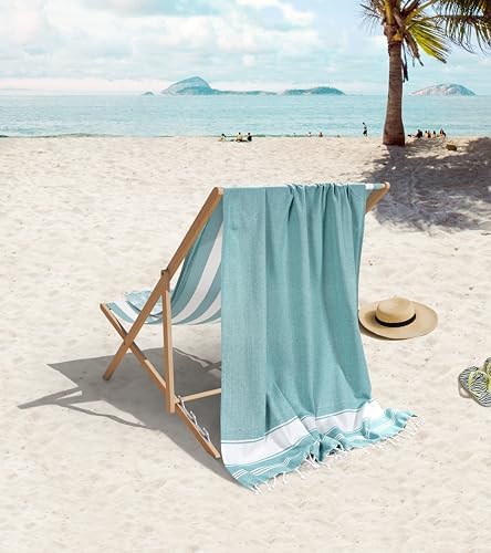 Ultra-Soft Hunter Green Beach Towels 2-Pack