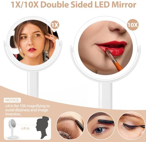Enhance Makeup with 1X10X Lighted Mirror