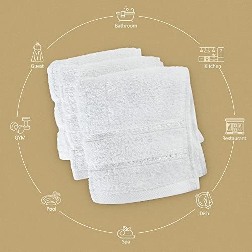 Utopia Towels - Viscose Luxury Wash Cloths Set 12 x 12 Inches