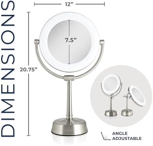 Zadro Lexington LED Makeup Mirror with Swivel Lights