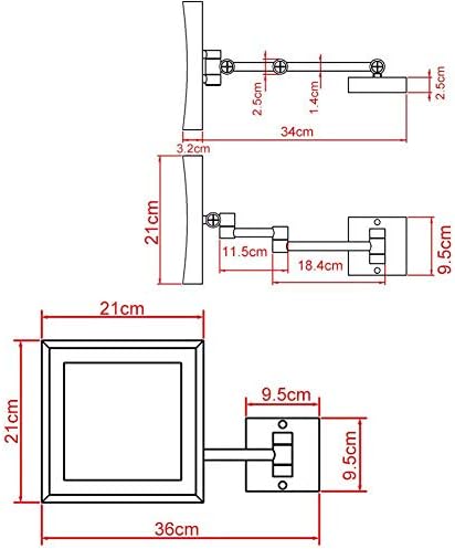 Magnifying Vanity Mirror Wall-Mounted