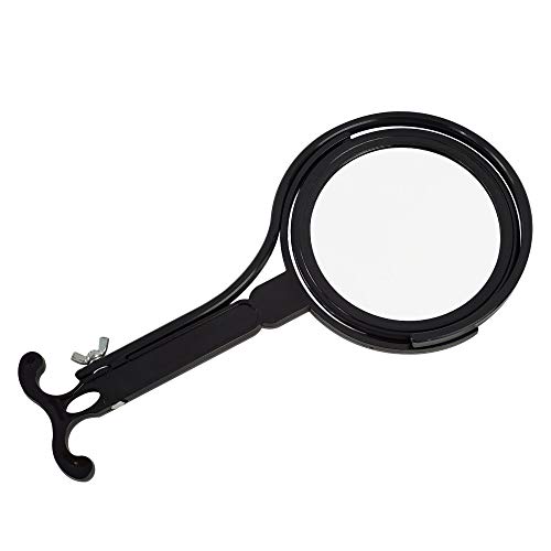 Rucci Round 5x1x Magnifying Mirror Black