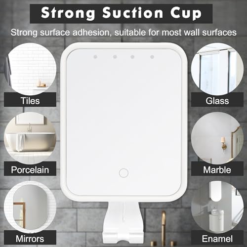FANDENINI Heated Fogless Mirror with Lights