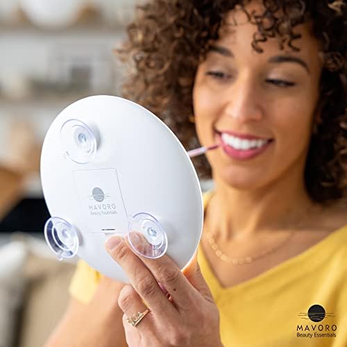 10X Magnifying Mirror for Travel with LED Light