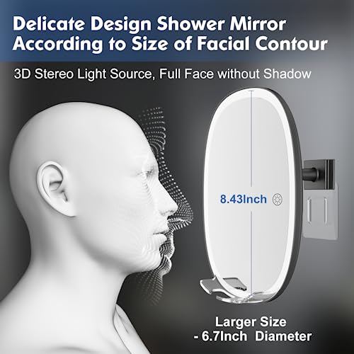 COSMIRROR Shaving Mirror with Razor Holder
