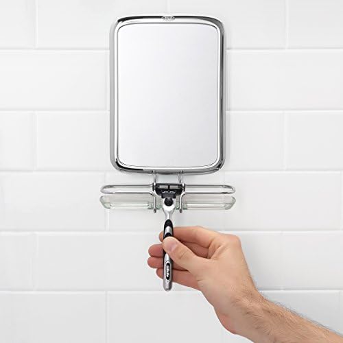 OXO Fogless Shower Mirror Chrome 68x25x10 Inch