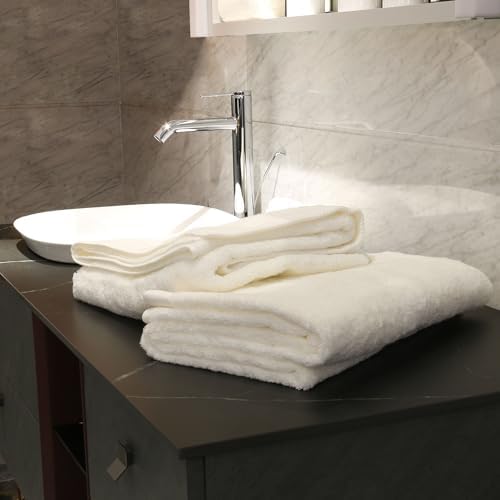 Large Bath Towel Set - Soft 100 Cotton for Luxury Bath