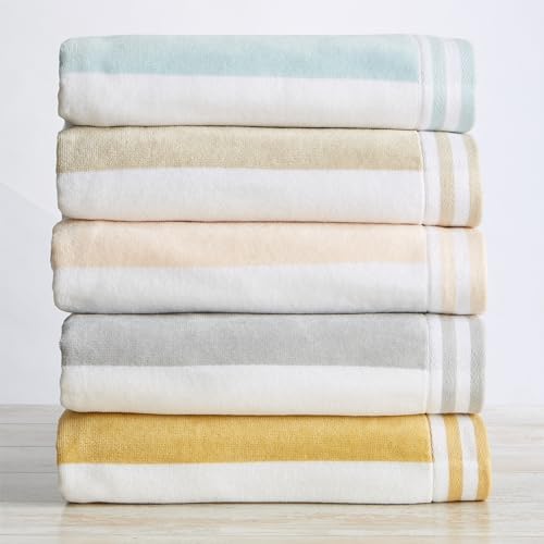 Great Bay Home 100 Cotton Velour 4-Pack Beach Towels Set