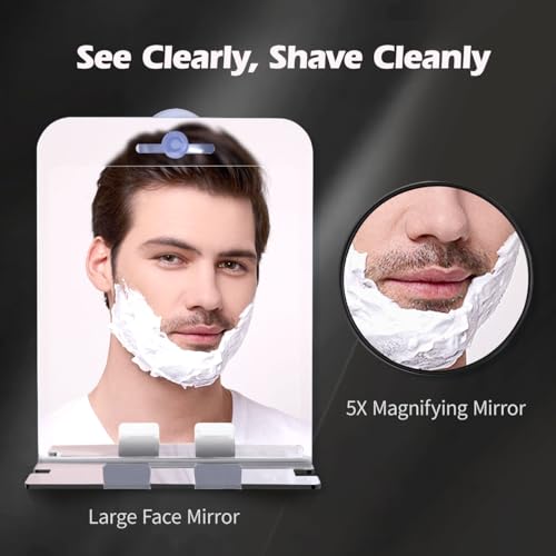 Shinova Pro_multipurpose Bogus Free Standing Mirror for Shavers inpoundShower
