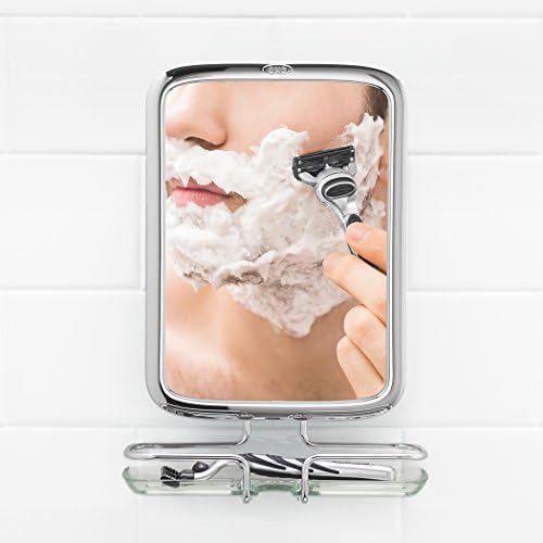 OXO Fogless Shower Mirror Chrome 68x25x10 Inch
