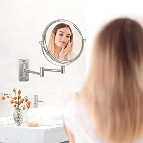 Erlingeryi 8 Double-Sided 10X Makeup Mirror for Bathroom