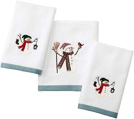 Snowman Park Collection Fingertip Towels