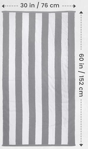 Utopia Gaming Series 4-Pack Cabana Stripe Beach Towels 30x60