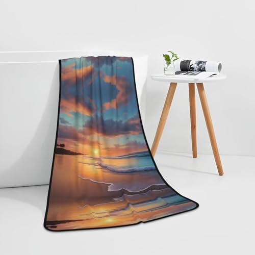 Sleek Coral Velvet Towel 27x55