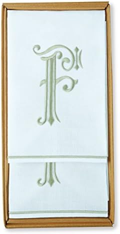 Mud Pie Initial Fingertip Towel Set F