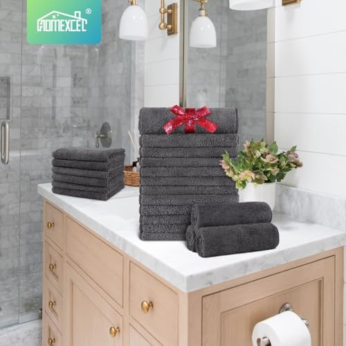 Microfiber Hand Towels for Bathroom Soft Durable 12-Pack