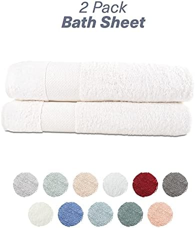 Bath Sheet Set of 2 - 35x64 inches - Luxury Oversized Towels