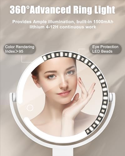 Wall-Mounted Magnifying Mirror with suction cup