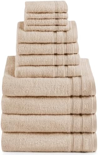 Experience Ultimate Luxury 12-Piece Cotton Bath Towel Set by Comfort Spaces
