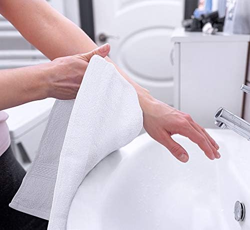 Utopia 6-Piece Premium Hand Towels 16x28 inches Soft Absorbent White