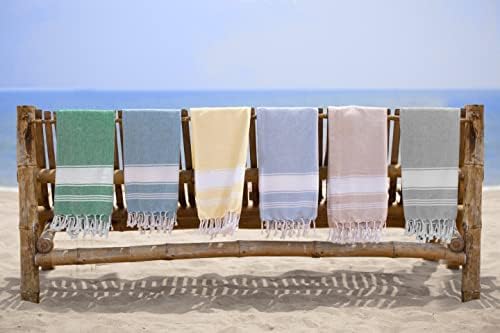 Ultra-Soft Hunter Green Beach Towels 2-Pack