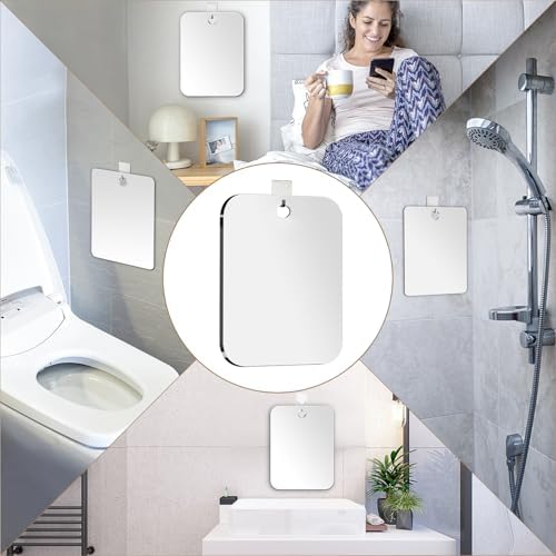 8x6 Travel-Friendly Fogless Mirror for Shaving Beauty
