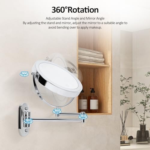 SEAE Miko 8-inch Wall-Mounted Makeup Mirror
