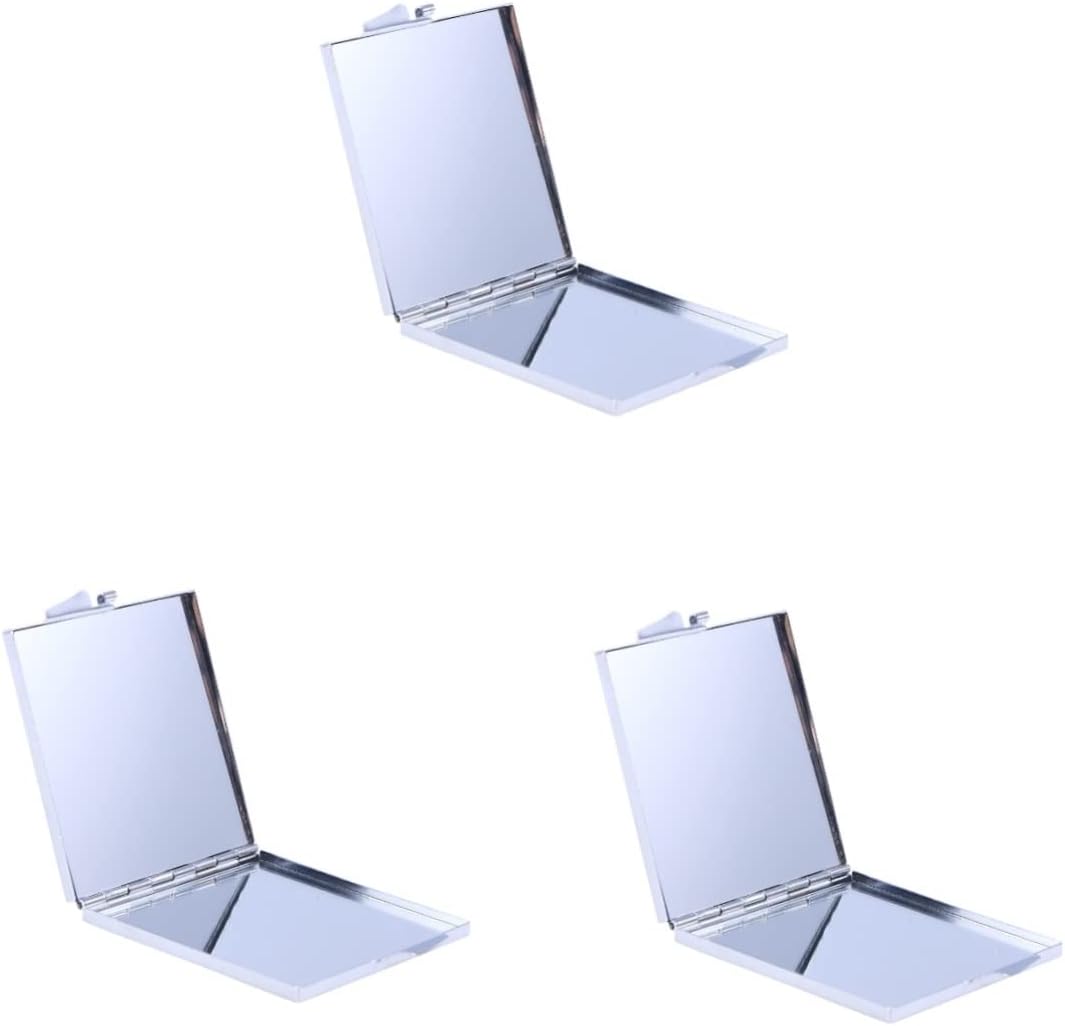 Minkisky 3PCS Compact LED Travel Makeup Mirror with Wall Mount Folding Design