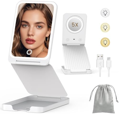 LAMPICK Travel Makeup Mirror