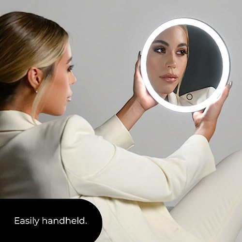 Cordless LED Rechargeable Wall Mirror with Extension Arm