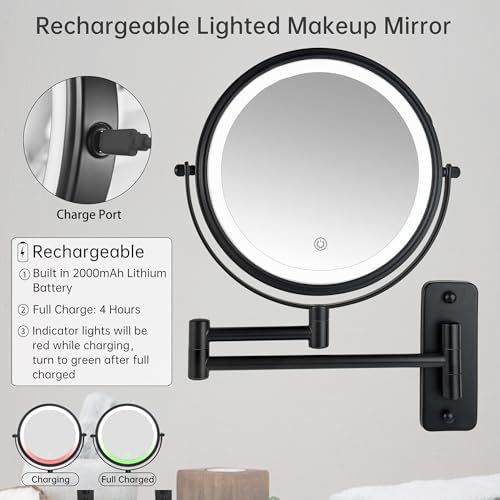 JANEEVA Lighted Makeup Mirror