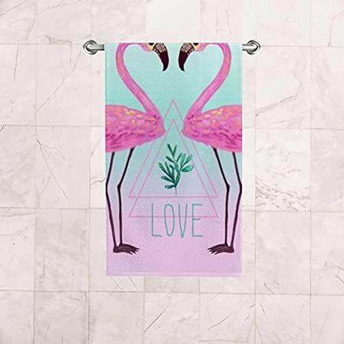 Rashu Fun Flamingo Bath Towel Set 30x15in