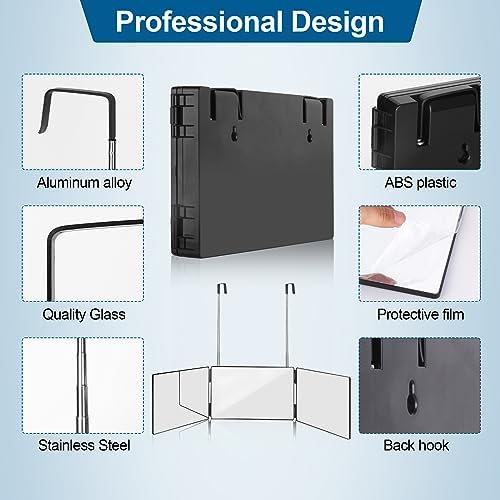 3 Panel Trifold Mirror for Grooming and Make-up
