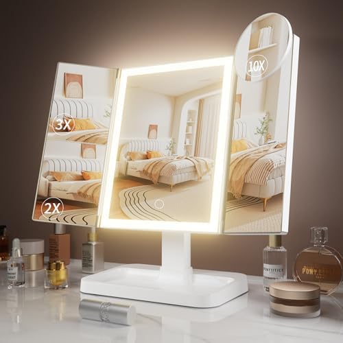 Compact Rechargeable Makeup Mirror