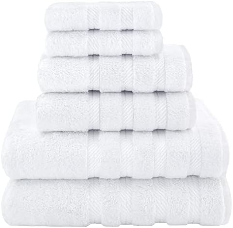 American Soft Linen Luxury 6-Piece Towel Set for Bathroom