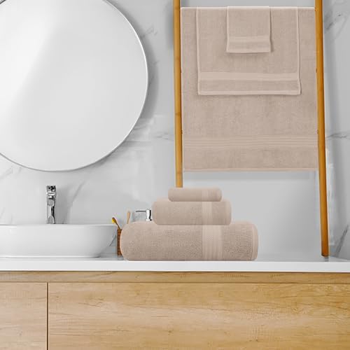 GLAMBURG Ultra Soft 8-Piece Towel Set