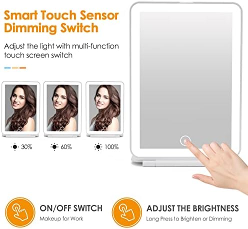 DenCert Rechargeable Travel Makeup Mirror