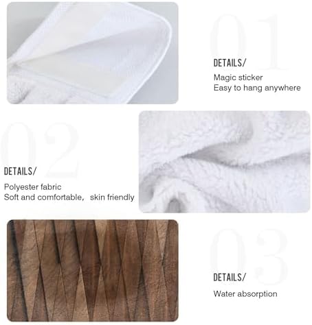 Durable Vertical Rhomb Wooden Towels for Kitchen Bathroom Use