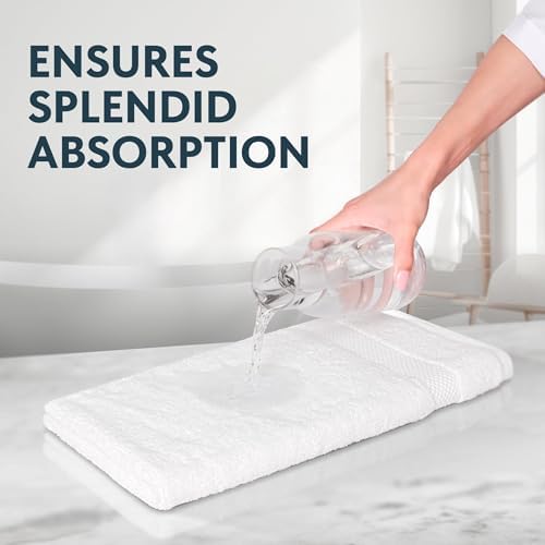 Luxury Cotton 13x13 Washcloths 12-Piece Set White